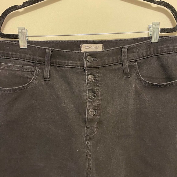 Madewell Petite 10" High-Rise Roadtripper Jeggings Button-Front Edition Size 34P - Picture 6 of 10